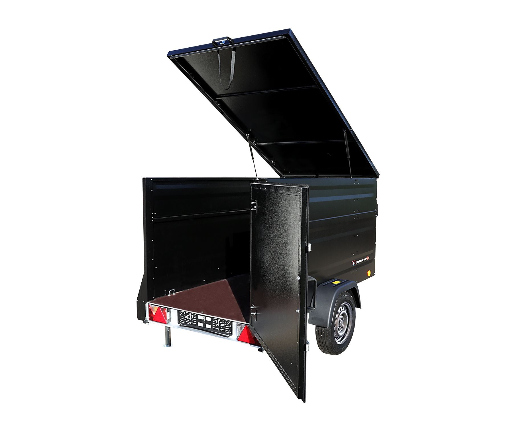4Z9A6259-frei_2_1920x1920_60fe5fe8-a5cd-472d-8021-2bc1bfa12b0c.jpg TPV Kofferanhänger 1300kg KT-EB3 Plus Bordwanderhöhung Geschlossen Gebremst Schwarz - Image 1