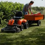 Husqvarna Akku-Frontmäher R 112iC mit Mähdeck Combi 85, Akku und Ladegerät – Bild 5