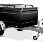 TPV Kofferanhänger 1300kg KT-EB3 Geschlossen Gebremst Schwarz