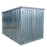 Lagercontainer 3×2 Meter Galvanisiert Doppeltüren Kurze Seite