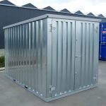 Lagercontainer 3×2 Meter Galvanisiert Doppeltüren Kurze Seite - Image 3