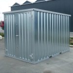 Lagercontainer 3×2 Meter Galvanisiert Doppeltüren Kurze Seite - Image 4