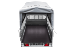 1-Achs-Anhänger GARDEN TRAILER 264 KIPP mit Laubgitteraufsatz, grauer Hochplane, Hochspriegel und Stützrad-Neu – Bild 14