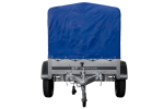 Anhänger 150 KIPP 150×106 cm [mit blauer Hochplane, Hochspriegel und Stützrad]-Neu - Image 9
