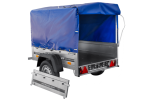 Anhänger 150 KIPP 150×106 cm [mit blauer Hochplane, Hochspriegel und Stützrad]-Neu - Image 13