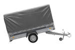 Anhänger 264×125 UNITRAILER FORCE 264 KIPP ungebremst mit H-1100 Rahmen und grauer Plane-Neu - Image 8