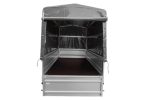 Anhänger 264×125 UNITRAILER FORCE 264 KIPP ungebremst mit H-1100 Rahmen und grauer Plane-Neu - Image 14