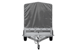 Anhänger 264×125 UNITRAILER FORCE 264 KIPP ungebremst mit H-1100 Rahmen und grauer Plane-Neu - Image 11