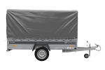 Anhänger 264×125 UNITRAILER FORCE 264 KIPP ungebremst mit H-1100 Rahmen und grauer Plane-Neu - Image 12