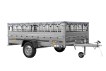Anhänger 264×150 UNITRAILER GARDEN 265 KIPP mit Gitterwänden, H-0-Rahmen und grauer Plane-Neu - Image 9