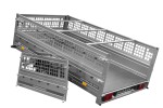 Anhänger 264×150 UNITRAILER GARDEN 265 KIPP mit Gitterwänden, H-0-Rahmen und grauer Plane-Neu - Image 11