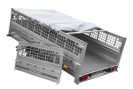 Anhänger 264×150 UNITRAILER GARDEN 265 KIPP mit Gitterwänden, H-0-Rahmen und grauer Plane-Neu - Image 10