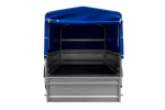 Anhänger mit Blattfedern 230×125 UNITRAILER FORCE 230/R KIPP mit H-800 Spriegel und blauer Hochplane-Neu - Image 12