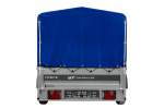 Anhänger mit Blattfedern 230×125 UNITRAILER FORCE 230/R KIPP mit H-800 Spriegel und blauer Hochplane-Neu - Image 3