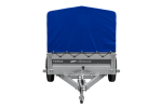 Anhänger mit Blattfedern 230×125 UNITRAILER FORCE 230/R KIPP mit H-800 Spriegel und blauer Hochplane-Neu - Image 10