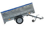 Anhänger mit faltbarer Deichsel GARDEN TRAILER 230 KIPP mit zusätzlichen Bordwänden, Stützrad und blauer Flachplane-Neu - Image 12