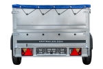 Anhänger mit faltbarer Deichsel GARDEN TRAILER 230 KIPP mit zusätzlichen Bordwänden, Stützrad und blauer Flachplane-Neu - Image 3