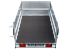 Anhänger mit faltbarer Deichsel GARDEN TRAILER 230 KIPP mit zusätzlichen Bordwänden, Stützrad und blauer Flachplane-Neu - Image 9