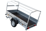 Auto Anhänger 230×125 Garden Trailer 230 KIPP Unitrailer 750 kg mit Stützrad, blauer Hochplane und Hochspriegel-Neu - Image 11