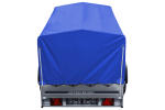 Auto Anhänger 230×125 Garden Trailer 230 KIPP Unitrailer 750 kg mit Stützrad, blauer Hochplane und Hochspriegel-Neu - Image 7