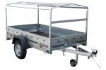Auto Anhänger 230×125 Garden Trailer 230 KIPP Unitrailer 750 kg mit Stützrad, blauer Hochplane und Hochspriegel-Neu - Image 12