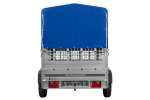 Autoanhänger 200×125 UNITRAILER GARDEN 201 KIPP mit Netzseitenwänden, H-800 Rahmen und grauer Plane-Neu – Bild 7