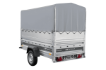 Autotransportanhänger 230×125 UNITRAILER FORCE 230 KIPP mit BIS-Seitenwänden, H-800-Rahmen und grauer Plane-Neu - Image 3