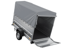 Autotransportanhänger 230×125 UNITRAILER FORCE 230 KIPP mit BIS-Seitenwänden, H-800-Rahmen und grauer Plane-Neu - Image 11