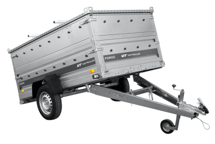 Autotransportanhänger 230×125 UNITRAILER FORCE 230 KIPP mit BIS-Seitenwänden und Aluminiumabdeckung-Neu