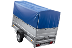 Autotransportanhänger 264×125 UNITRAILER FORCE 264 KIPP mit BIS-Seitenwänden, H-800-Rahmen und blauer Plane-Neu - Image 12