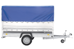 Autotransportanhänger 264×125 UNITRAILER FORCE 264 KIPP mit BIS-Seitenwänden, H-800-Rahmen und blauer Plane-Neu - Image 3