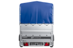 Autotransportanhänger 264×125 UNITRAILER FORCE 264 KIPP mit BIS-Seitenwänden, H-800-Rahmen und blauer Plane-Neu - Image 4
