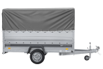 Autotransportanhänger 264×125 UNITRAILER FORCE 264 KIPP mit BIS-Seitenwänden, H-800-Rahmen und grauer Plane-Neu – Bild 4