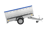 Autotransportanhänger auf Federn 230×125 UNITRAILER FORCE 230/R KIPP mit BIS-Seitenwänden, H-0-Rahmen und blauer Plane-Neu - Image 11