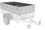 Autotransportanhänger 200×125 UNITRAILER GARDEN 201 KIPP mit BIS-Seitenwänden, H-800-Rahmen und grauer Plane-Neu – Bild 15