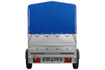 Einachsanhänger 200×125 UNITRAILER GARDEN 201 KIPP mit BIS-Seitenwänden, H-800-Rahmen und blauer Plane-Neu - Image 3