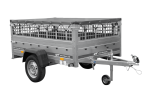 Einachsanhänger 200×125 UNITRAILER GARDEN 201 KIPP mit Gitterseitenwänden und grauer Abdeckung-Neu - Image 11