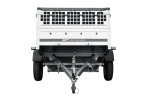 Einachsanhänger 200×125 UNITRAILER GARDEN 201 KIPP mit Gitterseitenwänden und grauer Abdeckung-Neu - Image 7