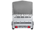 Einachsanhänger 230×125 UNITRAILER FORCE 230 KIPP mit Gitterseitenwänden, H-800 Rahmen und grauer Plane-Neu - Image 12