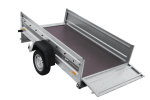 Einachsanhänger 230×125 UNITRAILER FORCE 230 KIPP mit Gitterseitenwänden, H-800 Rahmen und grauer Plane-Neu - Image 13