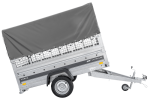 Einachsanhänger 230×125 UNITRAILER FORCE 230 KIPP mit Gitterseitenwänden, H-800 Rahmen und grauer Plane-Neu - Image 10