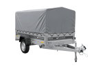 Einachsanhänger 230×125 UNITRAILER FORCE 230 KIPP mit H-800 Spriegel und grauer Hochplane-Neu - Image 3