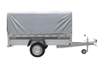 Einachsanhänger 230×125 UNITRAILER FORCE 230 KIPP mit H-800 Spriegel und grauer Hochplane-Neu - Image 9