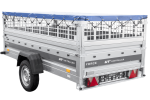 Einachsanhänger 264×125 UNITRAILER FORCE 264 KIPP mit Gitterwänden, H-0-Rahmen und blauer Plane-Neu - Image 9