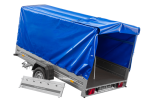 Einachsanhänger 264×150 UNITRAILER GARDEN 265 KIPP mit H-1100 Rahmen und blauer Plane-Neu - Image 12