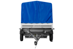 Einachsanhänger 264×150 UNITRAILER GARDEN 265 KIPP mit H-1100 Rahmen und blauer Plane-Neu - Image 9
