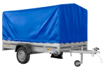 Einachsanhänger 264×150 UNITRAILER GARDEN 265 KIPP mit H-1100 Rahmen und blauer Plane-Neu - Image 6
