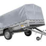Einachsanhänger 264×150 UNITRAILER GARDEN 265 KIPP mit H-800 Rahmen und grauer Plane-Neu