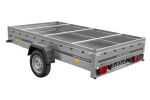 Einachsanhänger 264×150 UNITRAILER GARDEN 265 KIPP mit einem Flachplanenträger und blauer Plane-Neu – Bild 9