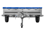 Einachsanhänger 264×150 UNITRAILER GARDEN 265 KIPP mit einem Flachplanenträger und blauer Plane-Neu – Bild 14